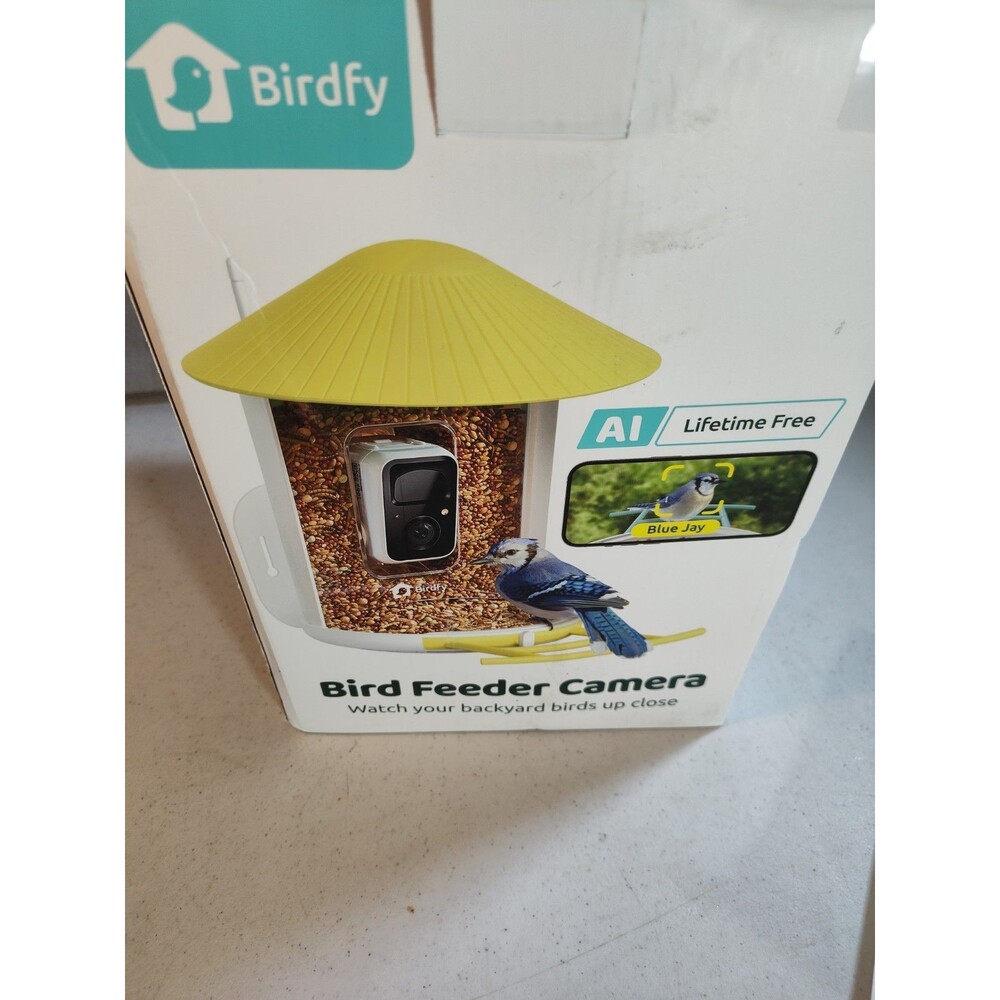 Birdfy AI-Powered Bird Feeder 1080P Camera - Rechargable Battery & Solar (993)